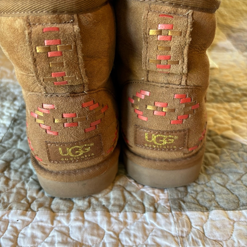 UGG Tan Ankle Height Boots
